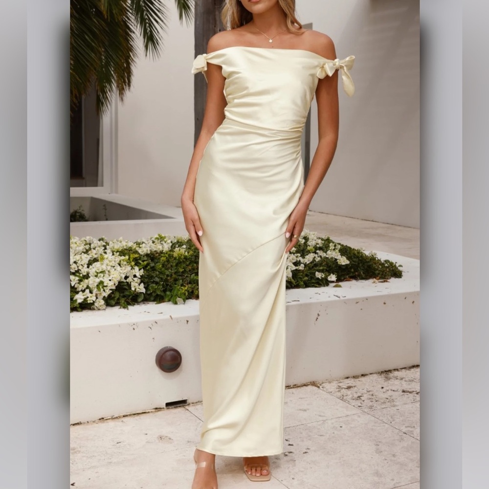 Billy J Butter Yellow Bridesmaid Dress